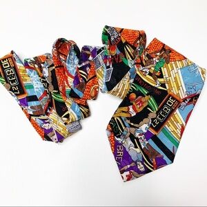 Nicole Miller Silk Tie Basketball 1992 vintage